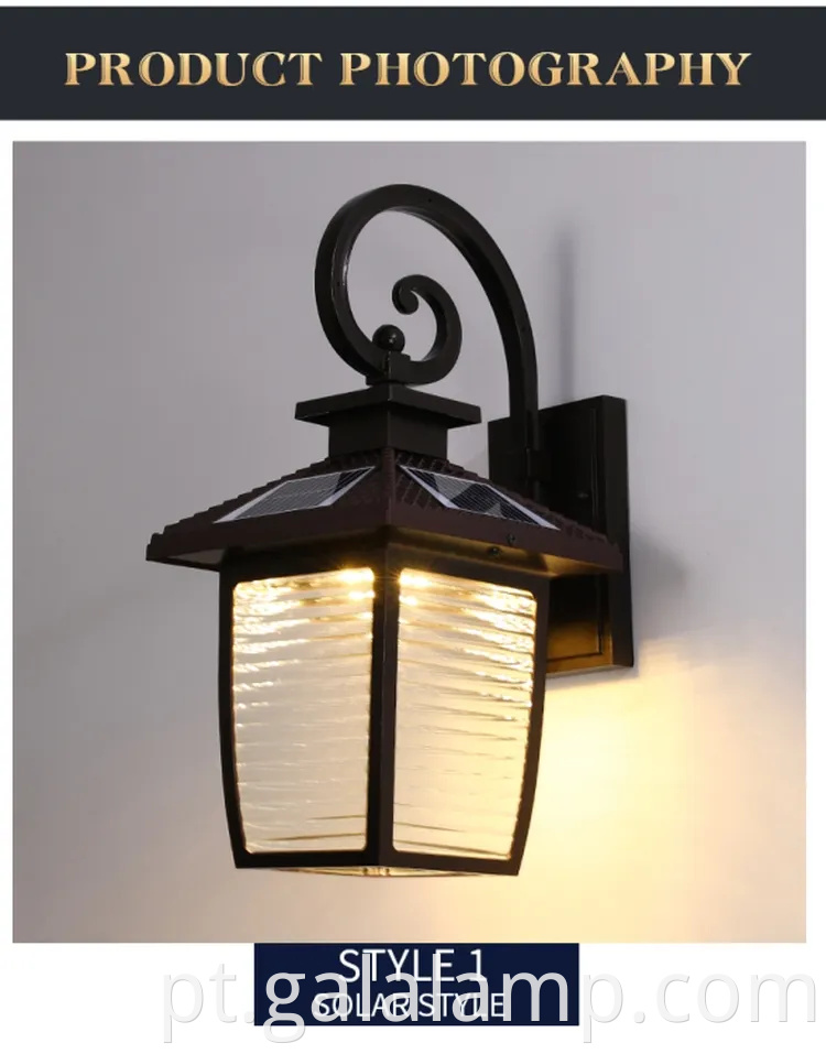 Iluminação de parede impermeável elegante para hotéis e vilas de luxo